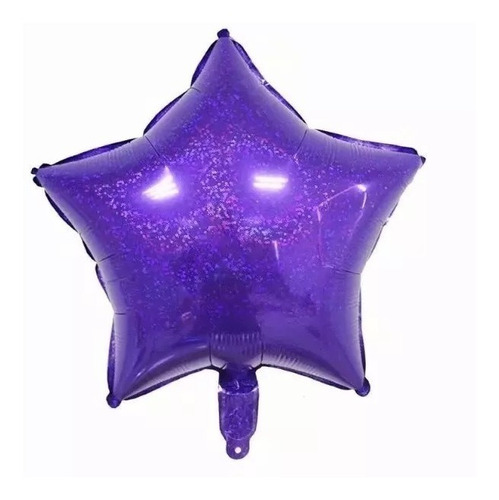 Globo De Estrella De Foil Laser De 18inch 5 Unidades