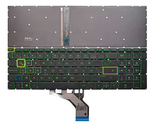 Teclado Para Hp 15-cx0001la 15-cx 15t-cx 15-dk 15-ec Luz Lat