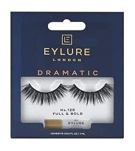 Eylure Dramatic False Lash, Style No. 126, Reusable, Adhesiv