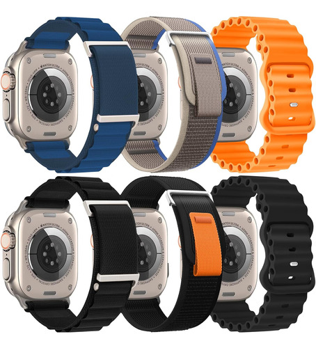 6 Pack Sport Alpine Trail Ocean Loop Strap Compatible With A