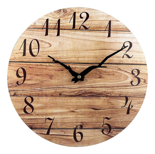 Reloj De Pared Pequeño, Reloj De Pared De Madera Sin Marco D