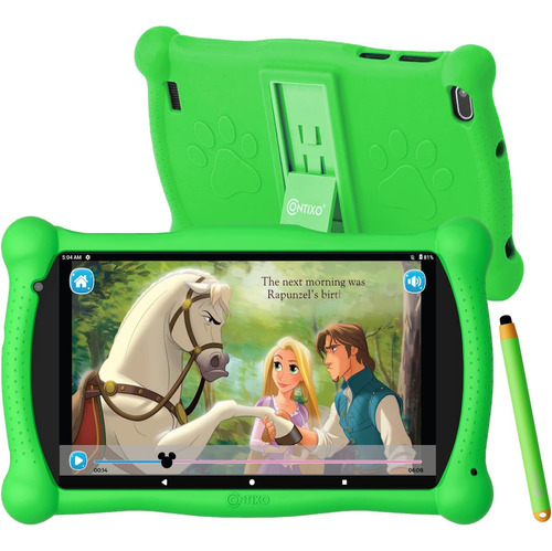 Tablet Contixo V10 Verde, 7'', Con Lapiz, Wifi, 16 Gb Hd