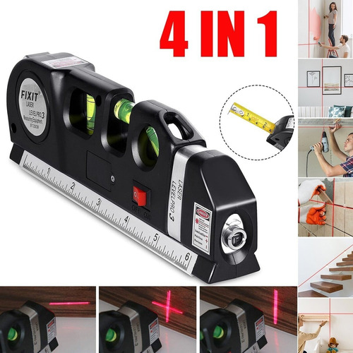 Nivel Nivelador A Laser 8m Vonder Alta Precisao Com Trena E Regua