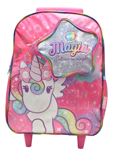 Mochila Con Ruedas Onix Magia Believe In Magic 163565 Primaria Ruz  