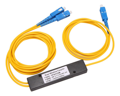 Divisor De Fibra Óptica Monomodo 3x Ftth Sc Upc 1x2 Plc Fbt