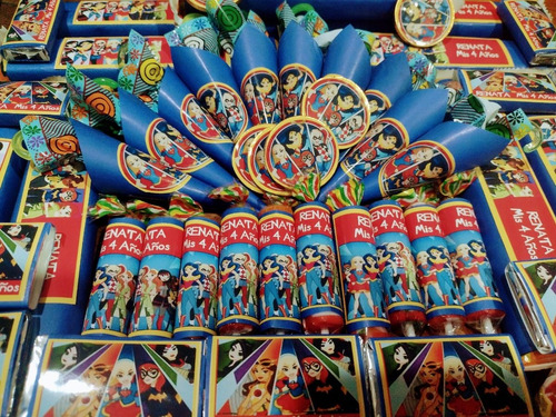 Candy Superchicas / Superhéroes - 60 Golos Personalizadas!