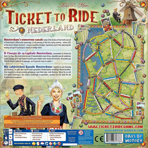 Ticket To Ride Nederland Juego De Mesa Expansion | Juego De
