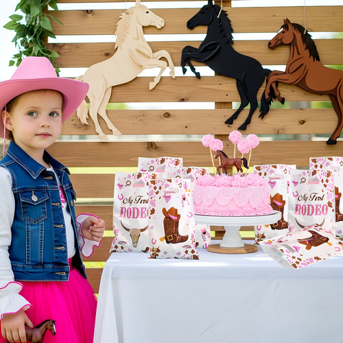 Bolsa De Dulces Chica Cowboy Para Fiesta De Cumpleaños 30pcs