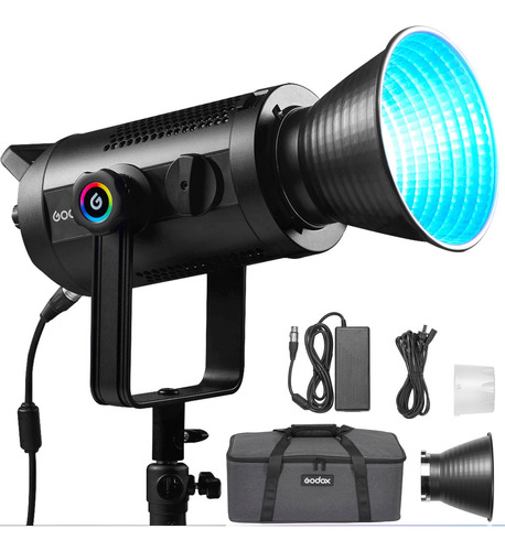 Iluminador Luz Contínua Rgb Super Potente Godox Sz150r Zoom Cor da estrutura Preto 110V/220V