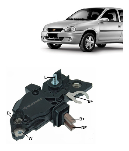 Regulador De Voltagem Corsa 1.0 00 01 02 03 04 05 Ga281 14v