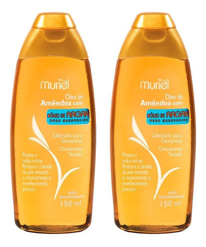 Oleo Corporal Muriel 150ml Amend Com Argan - Kit Com 2un