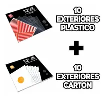 Comprar 10 Fundas Exterior Plástico Y 10 Exterior Cartón Disco Vinil