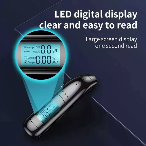 Medidor De Alcohol Digital Portátil Breathalyzer ,
