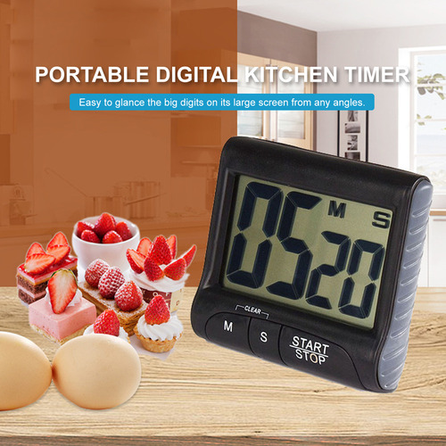 Temporizador De Cozinha Forte Com Temporizador Na Parte T