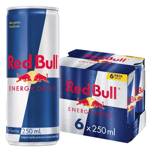 comprar Pack Energético Red Bull Lata 6 Unidades 250ml Cada