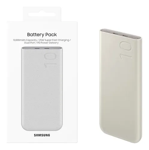 Samsung Power Bank 25w 10.000mah Carga Rápida Color Beige