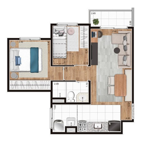 Imagem 28 de 29 de Apartamento À Venda No Bairro Cursino - São Paulo/sp - O-23515-38954