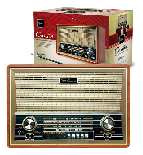 Parlante Mlab Radio Retro Grund