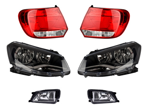 Faros Principales + Niebla + Calaveras Depo Gol 2013 A 2016