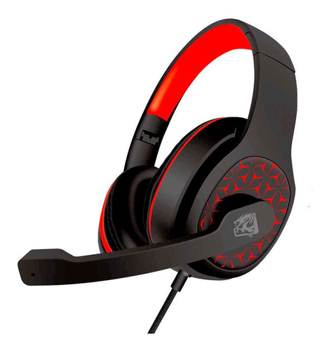 Headset Emperor P2/p3 Dobrável Multiplataforma Vermelho- ELG