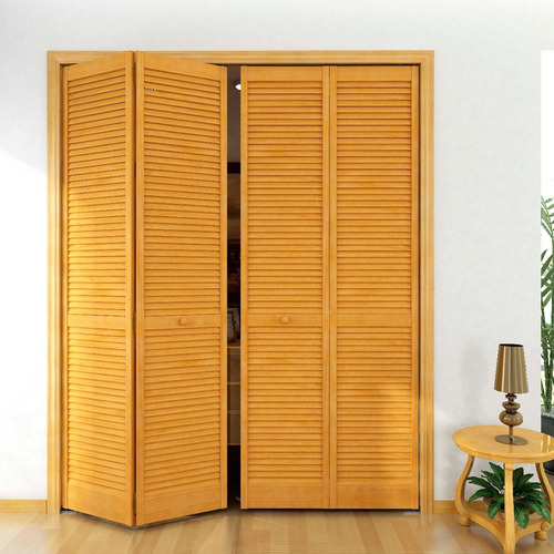 Imagen 5 de 10 de Plegable 2 Hojas Madera Vidriada 76 X 204 A 206 Alto