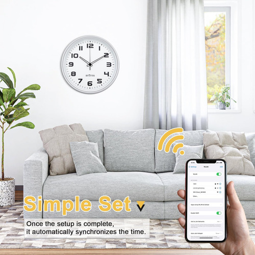 Reloj De Pared Wifi Inteligente De 12 Pulgadas De 12 Pulgada