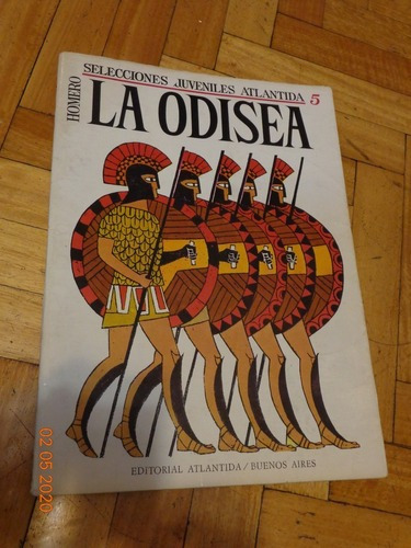 La Odisea.  Homero. Selecciones Juveniles Atlántida. 5&-.
