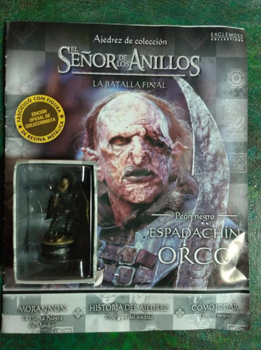 Col Ajedrez El Señor De Los Anillos Peón Negro N°22 Orco Esp