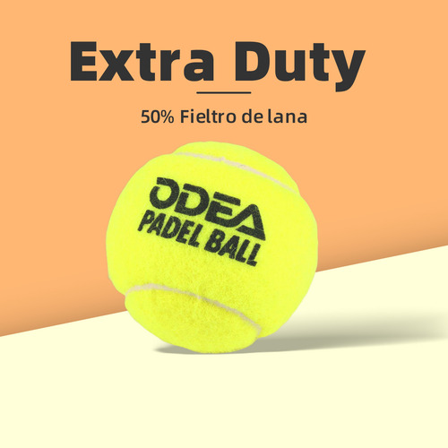 2 Tubos X 3 Pelotas De Tenis Padel Odea Premium All Court Color Amarillo