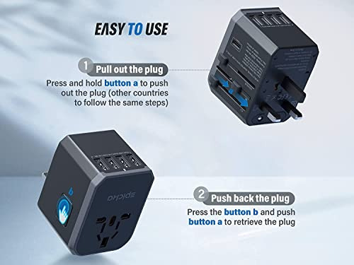 Cargador De Pared Epicka Universal Travel Adapter One Intern