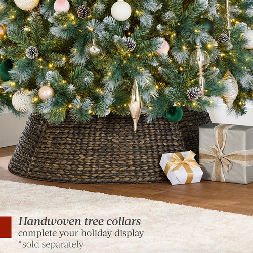 Árbol De Navidad Artificial Esmerilado Preiluminado 6 Ft