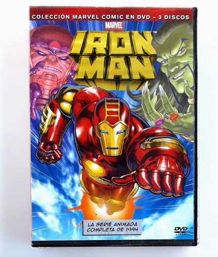 Marvel Iron Man Serie Animada Completa 1994  3 Dvd  Sellado 