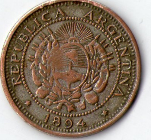 Moneda Medalla 2 Centavos Patacon Fantasia Catalogada Unica 