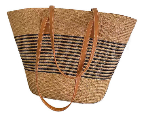Bolso De Natural Boho Playero -tote Verano Con Gran Playa