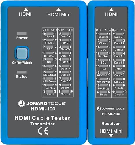 Jonard Tools Hdmi-100 Comprobador De Cables Hdmi Para Cables