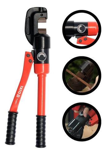 Pinza Hidráulica Cortadora De Hierro Manual 4-20 Mm Yato