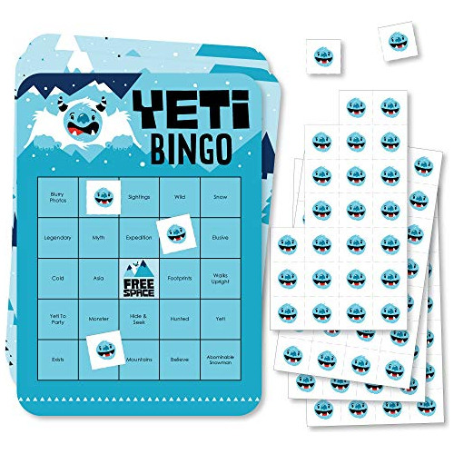 De Bingo Y Marcadores  Yeti To Party  - Juego De Bingo ...