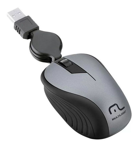 Mouse Emborrachado Usb Notebook Multilaser M0232 Pc