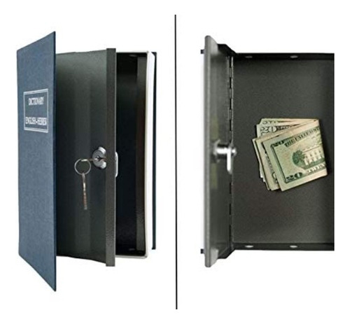 Cofre Livro 24x15 Cm Em Formato De Dicionario Discreto Cofre Preto