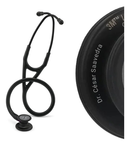 Fonendo Littmann Cardiology Iv Negro 6203 +grabado Láser