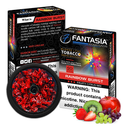 Fantasia Hookah Shishas Rainbow Burst 50g