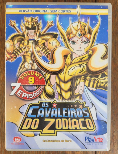 Dvd Os Cavaleiros Do Zodiaco - Os Cavaleiros De Ouro Vol. 9 