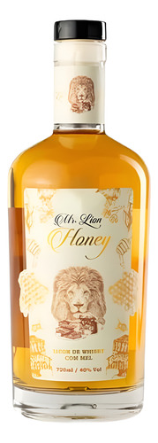 Mr Lion Honey Whisky Md Chefe Sem Tubo Sem Medalha Original
