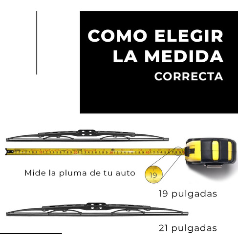 Plumas Limpiaparabrisas Banana Curva 19/21 Pulgadas 2 Plumas