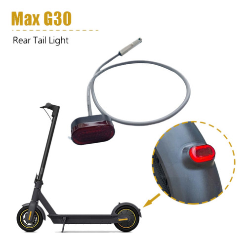 Luz Trasera De Scooter Eléctrico, Lámpara De Advertencia, Lu