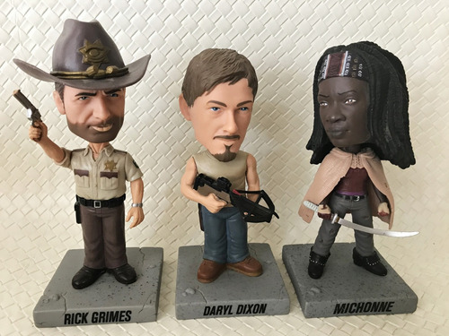 The Walking Dead Figuras De Rick Daryl Y Michone - Ring Raje