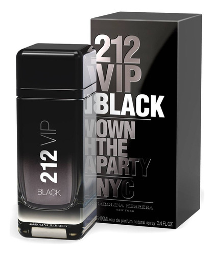 Carolina Herrera 212 Vip Black 100 Ml. E - mL a $50