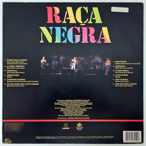 Raça Negra – É Tarde Demais (1995, Vinyl) - Discogs