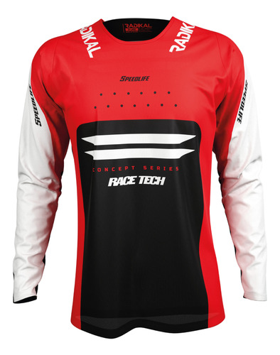 Jersey Vertex Rojo - Radikal - Motocross / Atv