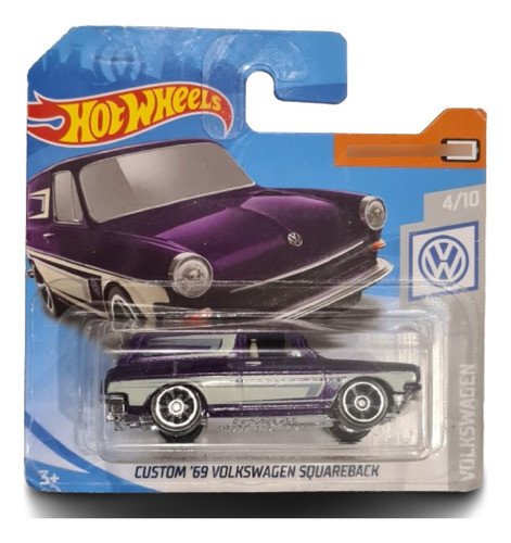 Hot Wheels Custom 69 Volkswagen Squareback Tarjeta Corta